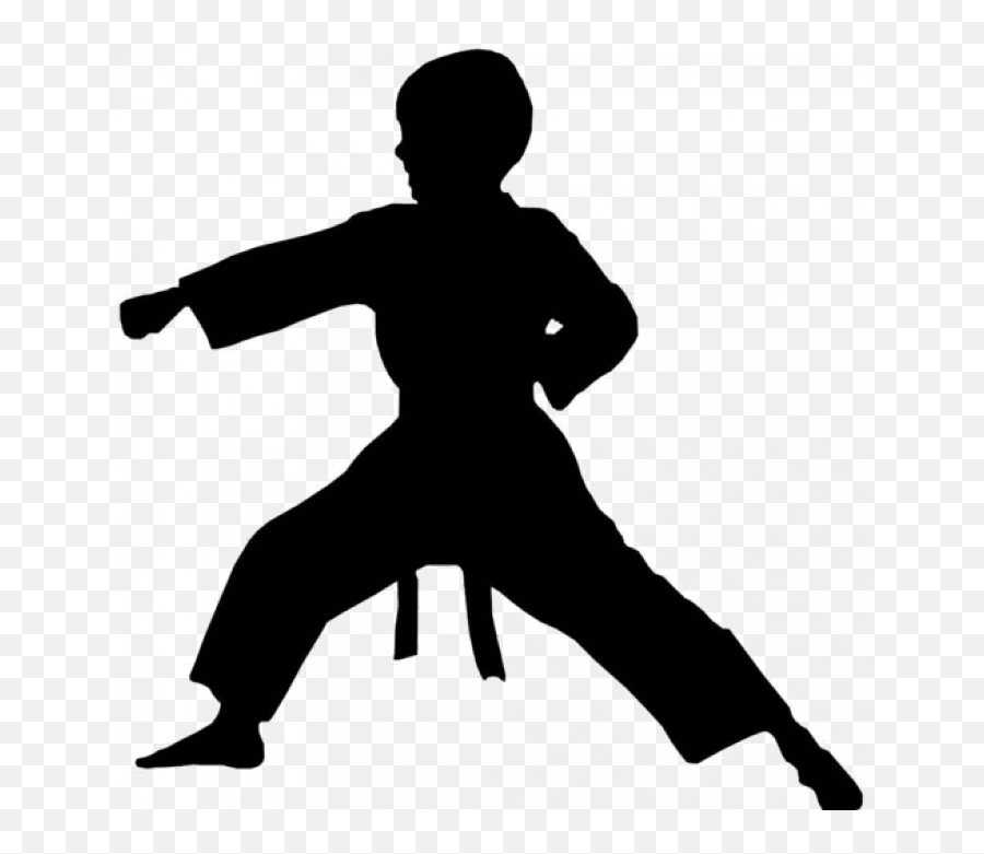 Transparent Karate Kid Silhouette - Kid Karate Silhouette Emoji,Emoji Karate Kid