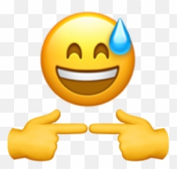 The Newest Nervous Stickers - Shy Hands Emoji