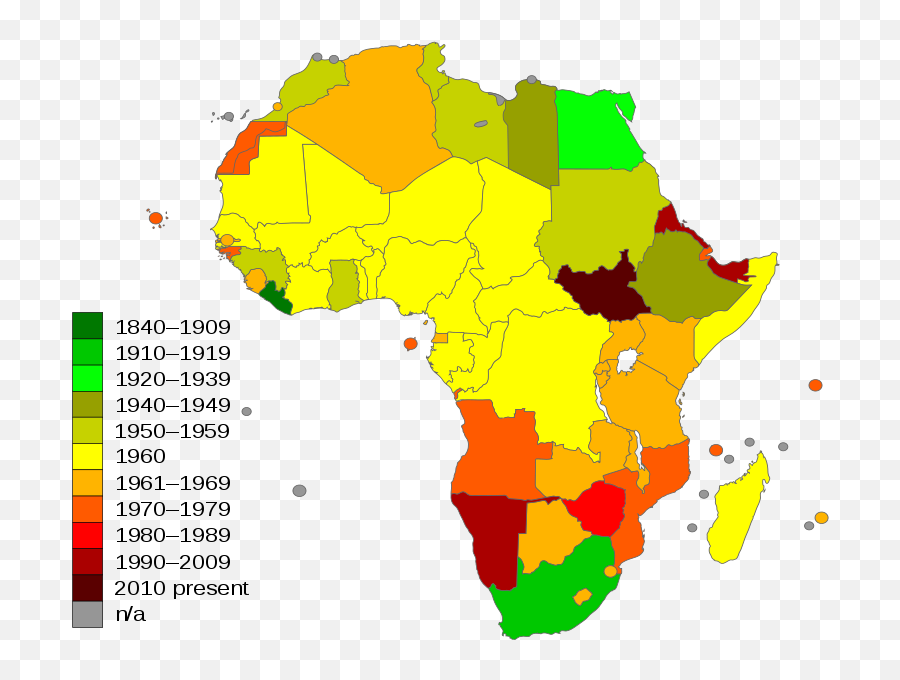Africa Independence Dates - Third World Countries In 1950 Emoji,1000 Emoji