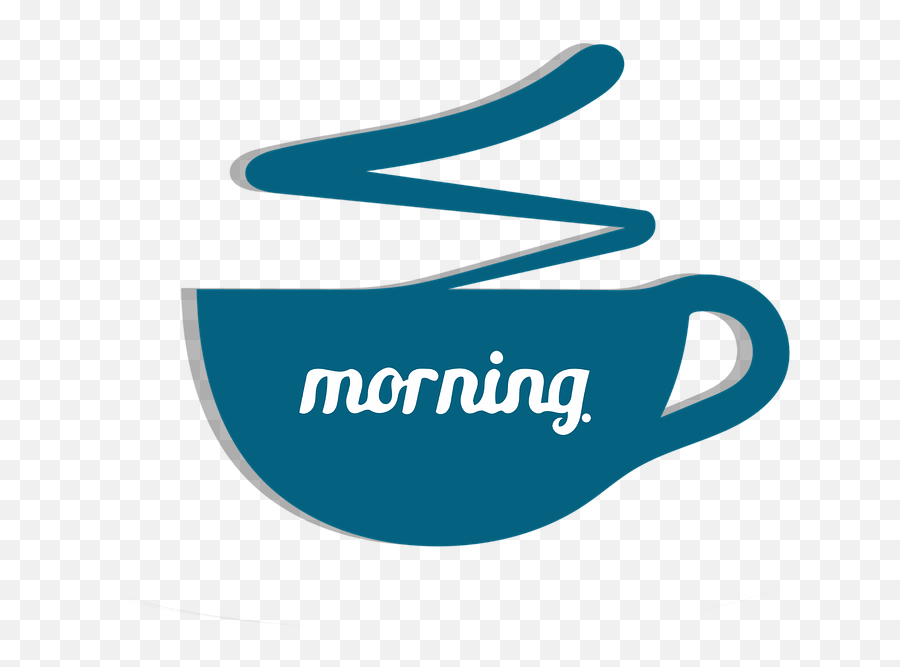 Coffee Morning Text Clipart Sticker Hot Drink - Morning Graphic Design Emoji,Hot Beverage Emoji