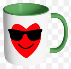 Smile Heart Emojis With Glasses - Mug