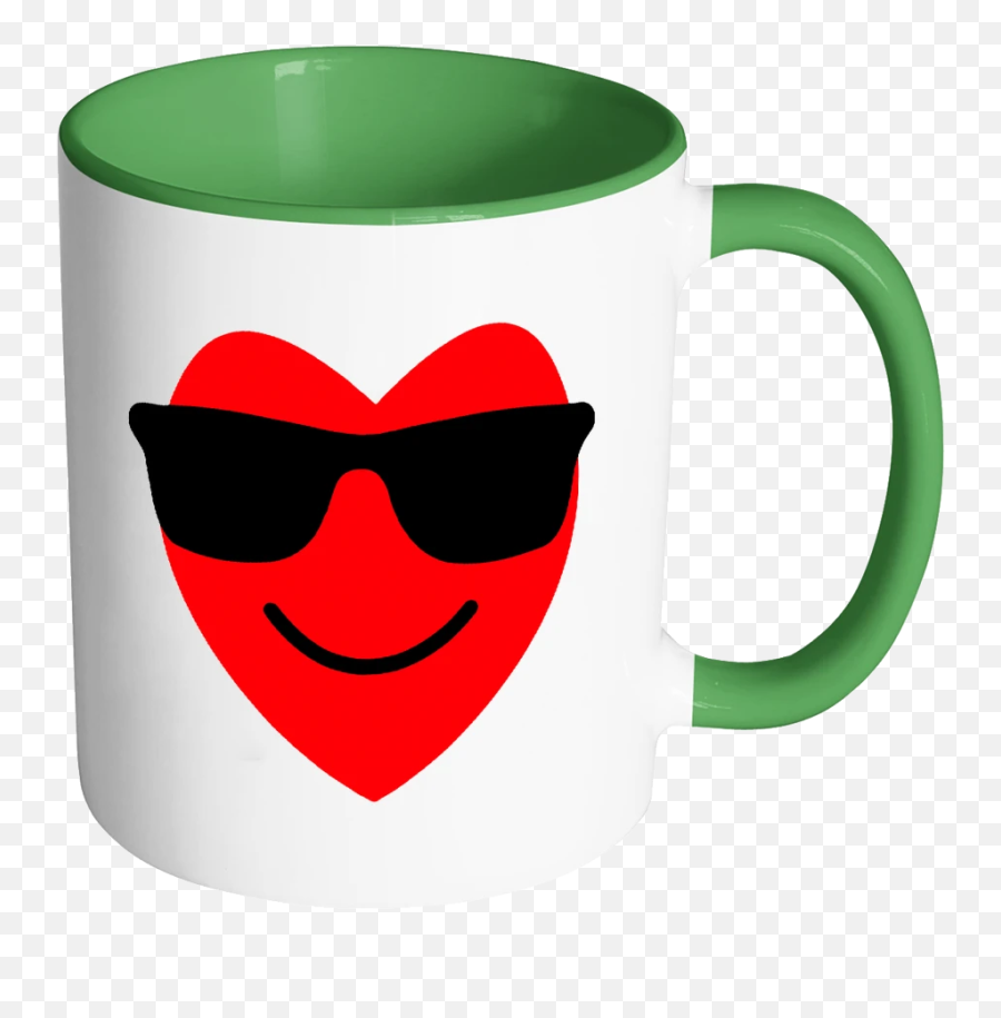 Smile Heart Emojis With Glasses - Mug,Gift Heart Emoji