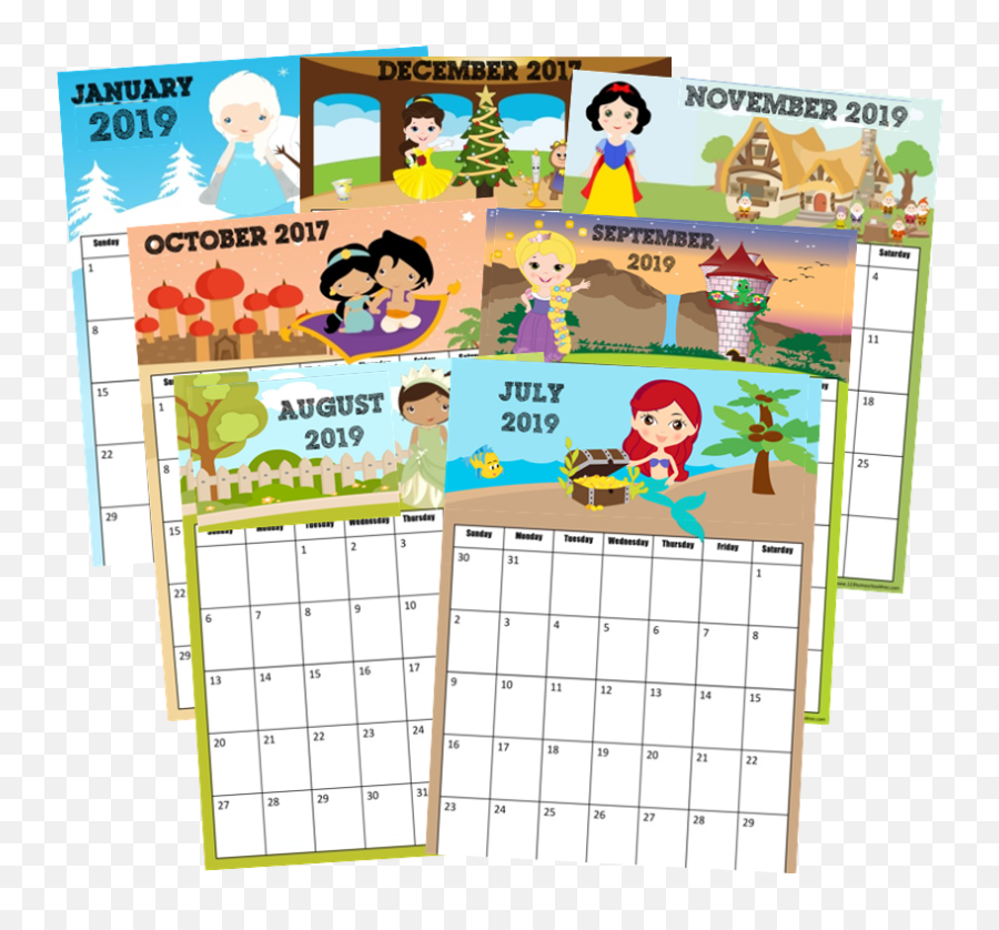 November 2018 Disney Calendar Png Download - Free Printable Monthly Disney Calendar Emoji,Emoji Printables