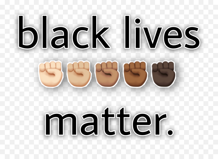 Black Lives Sticker - Vertical Emoji,Brown Fist Emoji