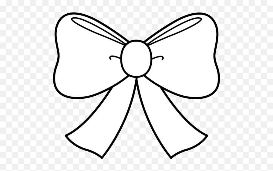 Cute Bow Coloring Page Free Clip Art - Christmas Bow Coloring Page Emoji,Emoji Hair Bows
