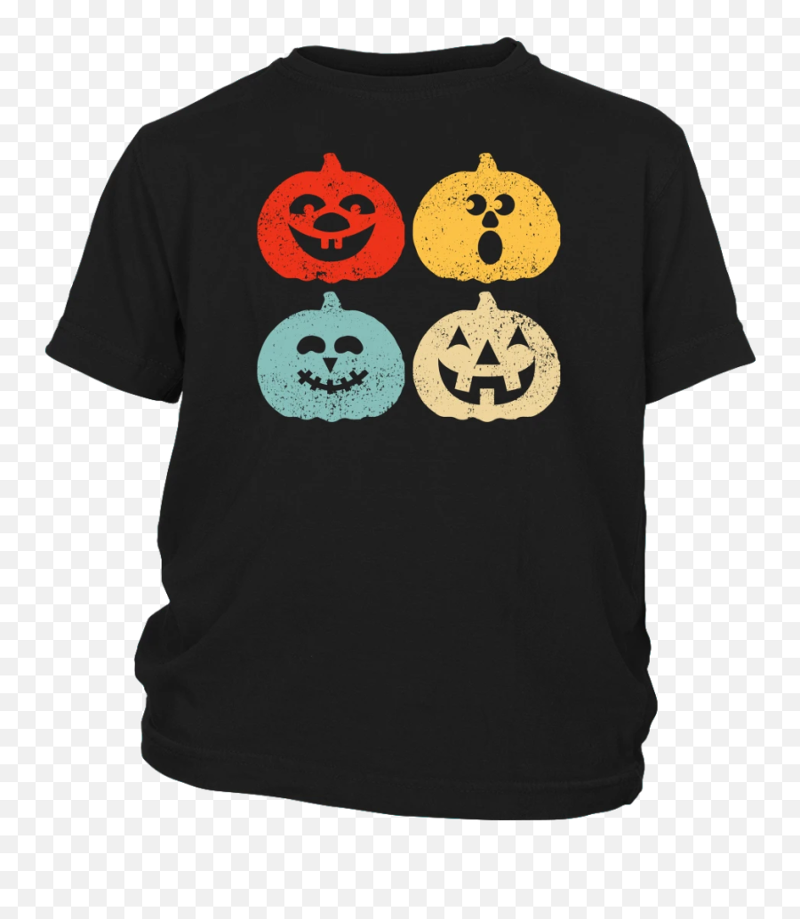 Vintage Retro Halloween Pumpkin Emoji Funny T - Shirt,Emoji Pumpkin Faces