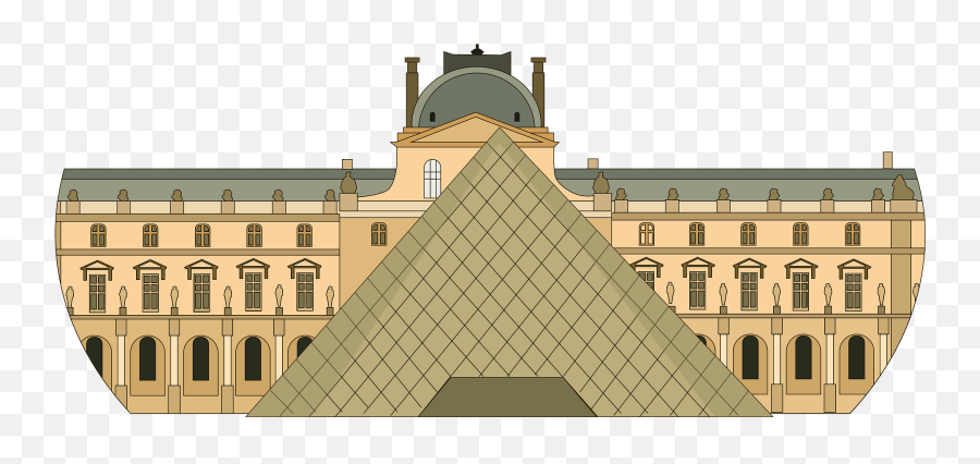 The Louvre Clipart Free Download Transparent Png Creazilla - Louvre Clip Art Transparent Emoji,Is There An Eiffel Tower Emoji