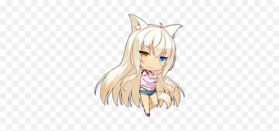 Nekopara Coconut Neko Cat Sticker - Fictional Character Emoji,Neko Emoji