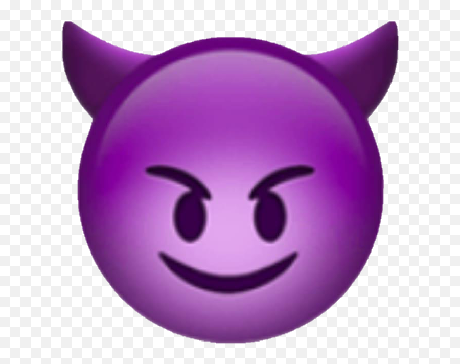 Download Purple Devil Emoji Png - Emoji,Crystal Ball Emoji