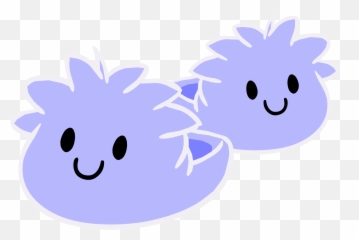 Ghost Puffle Slippers - Happy Emoji