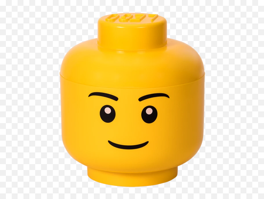 Lego Storage Head Large Boy Girl 9 - 12 X 912 X 1034 Lego Head Emoji,420 Emoticon