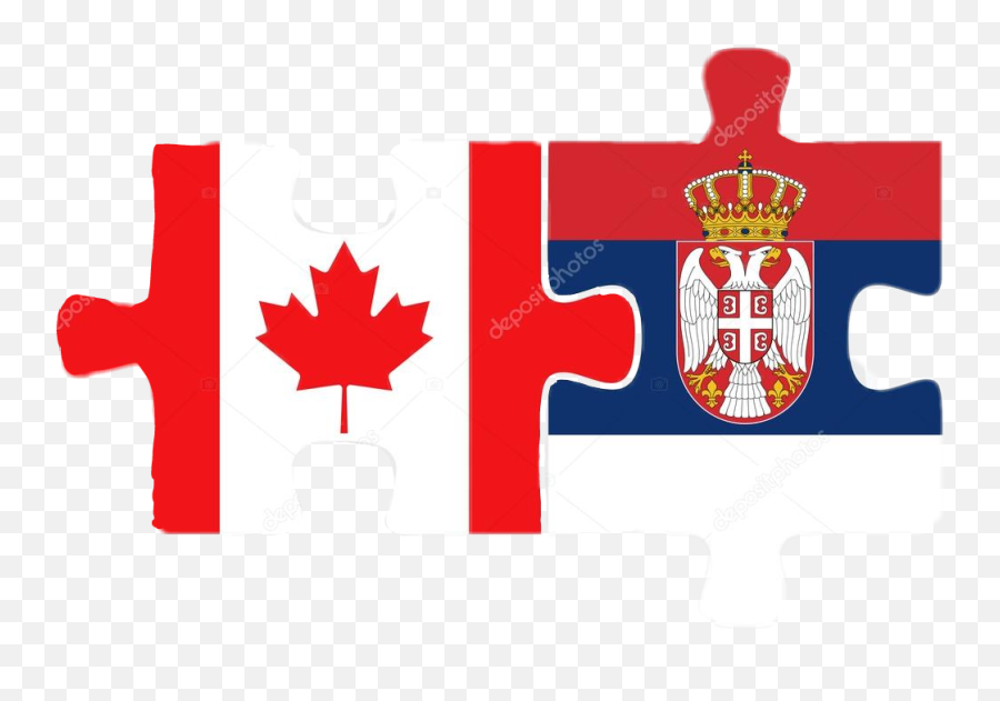 Serbia Canada Flag Canadianflag Serbianflag Srpskazasta - Canada Flag Emoji,Canadian Flag Emoji