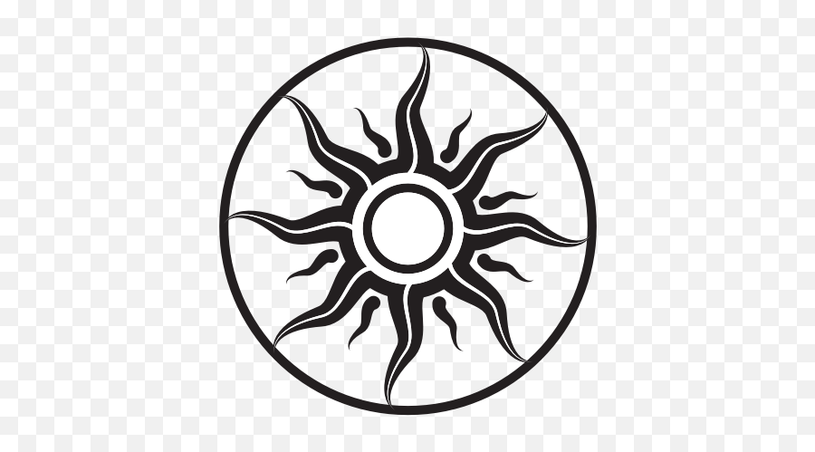 Sun Tribal Style Art - Fan Company Logo Emoji,Sun Fire Emoji