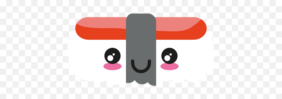 Smile Kawaii Face Sushi Nigiri - Graphic Design Emoji,Kawaii Face Emoji