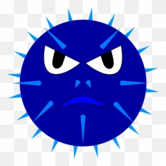 Angry Mean Grumpy Thorns Anger - Pathogen Clipart Emoji