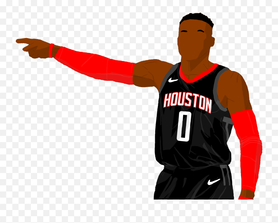 Russellwestbrook Rockets Cartoon - Russell Westbrook Cartoon Rockets Emoji,Houston Rockets Emoji