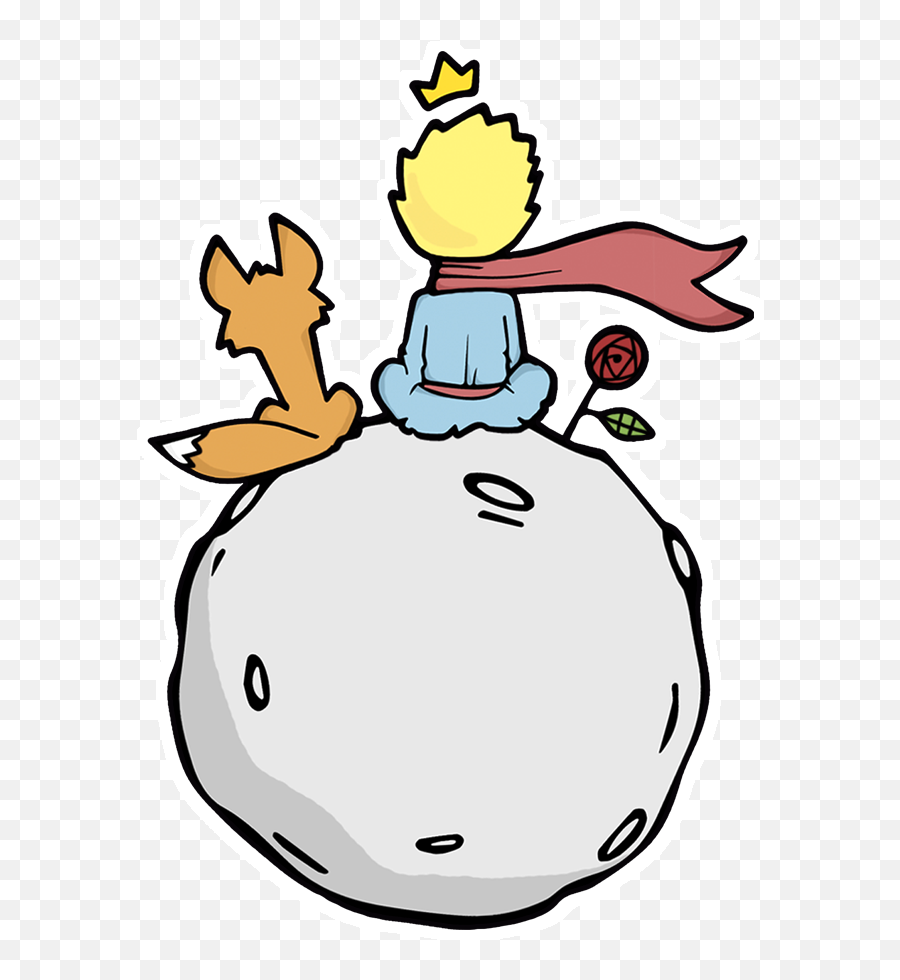 2 The Moon And Back Adl Kullancnn - Little Prince Rose Drawing Emoji,Man Moon Fox Emoji