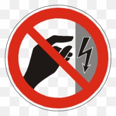 Danger Electricity Touch - Do Not Emoji