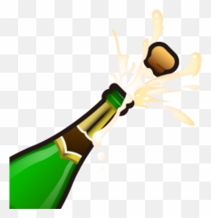 You Seached For Liquor Emoji - Bottle With Popping Cork