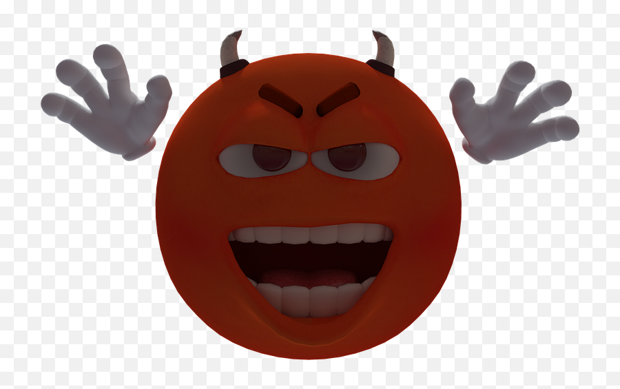 Smiley Devil Horns - Smiley Emoji,Devil Horns Emoji