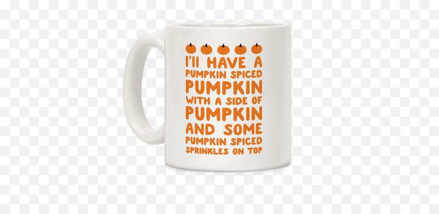 Pumpkin Mugs Coffee Mugs Lookhuman - Coffee Cup Emoji,Fall Emojis