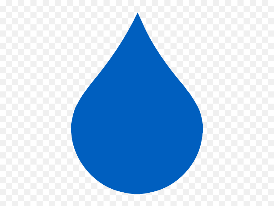 Blue Raindrop Clipart - Rain Drop Clip Art Emoji,Rain Drop Emoji