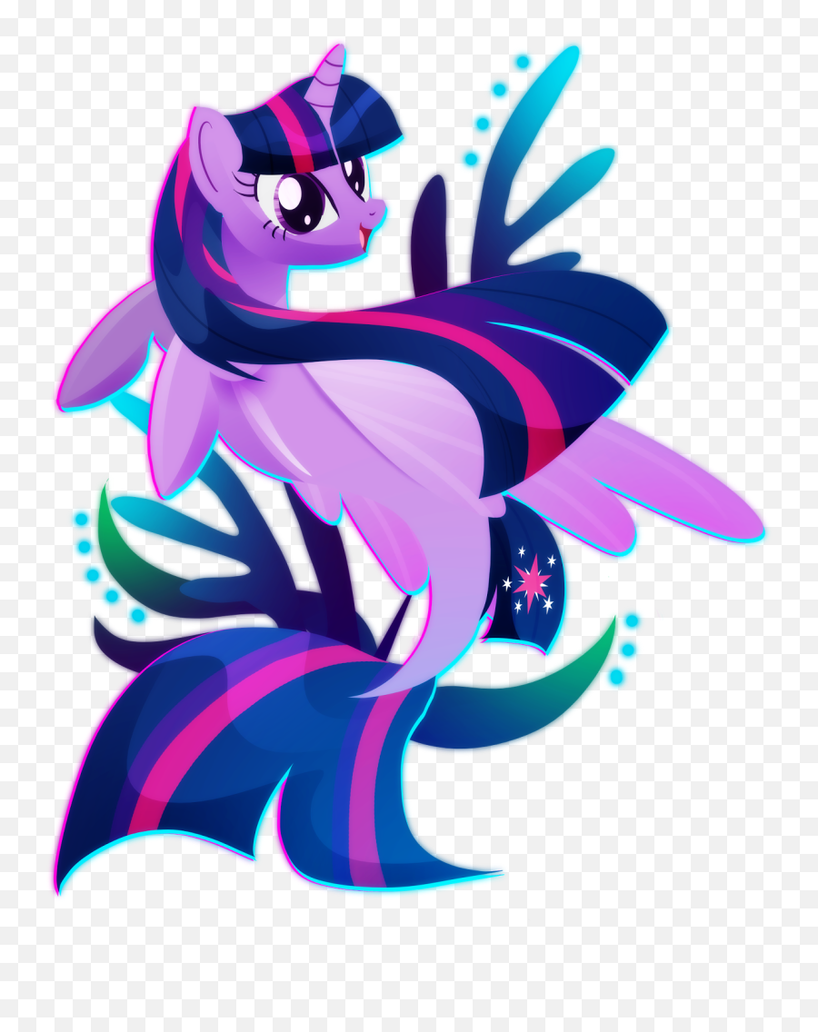 Download Hd Twilight Sparkle Seapony - My Little Pony The My Little Pony Twilight Seapony Emoji,Pony Emoji