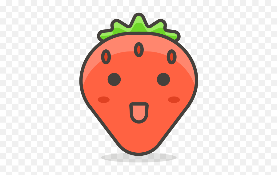 Strawberry Fruit Free Icon Of Another Emoji Icon Set - Strawberry,Strawberry Emoji