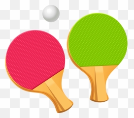 Table Tennis Ball Clipart - Ping Pong Bat Vector Emoji,Ping Pong Emoji