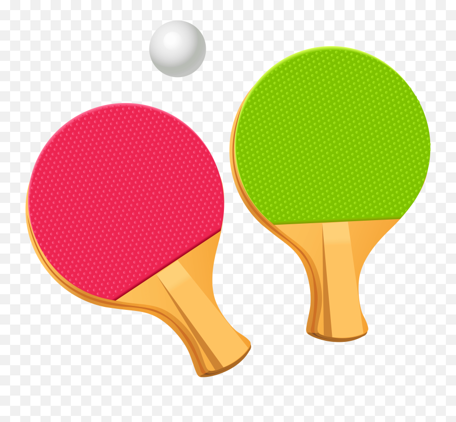 Table Tennis Ball Clipart - Ping Pong Bat Vector Emoji,Ping Pong Emoji