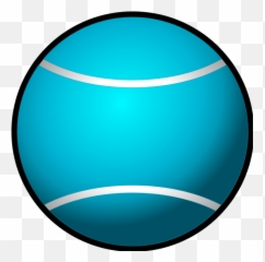 Tennis Ball Simple Vector Clip Art - Blue Ball Clipart Png Emoji,Tennis Ball Emoji
