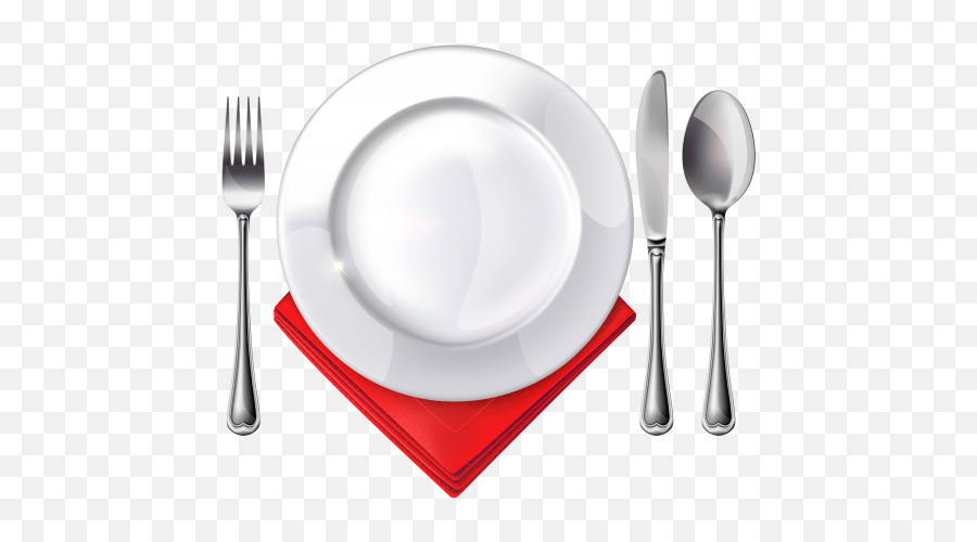 Spoon And Fork Clipart Png - Plate With Spoon And Fork Png Emoji,Spork Emoji