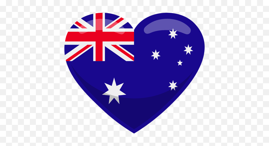 Australia Flag In Different Designs - Australian Flag Heart Png Emoji,Aussie Flag Emoji