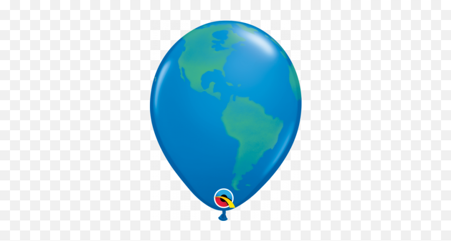 Qualatex Bubble 56cm 22 Planet Earth - Blue Balloon Emoji,Planet Earth Emoji