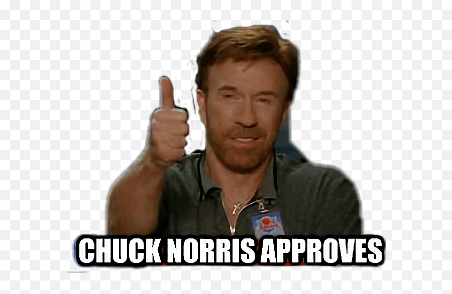 Sticker - Chuck Norris Approves Sticker Emoji,Chuck Norris Emoji