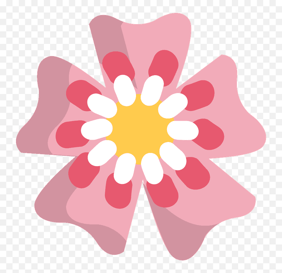 Cherry Blossom Emoji Clipart - Clip Art,Cherry Blossom Emoji