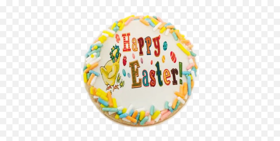 Happy Easter Sugar Cookies With Sprinkles - Cake Decorating Emoji,Happy Easter Emoji
