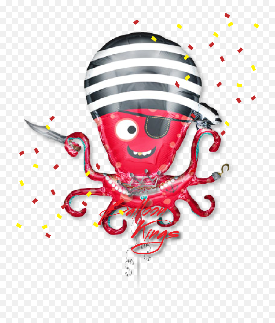 Pirate Octopus - Pirate Octopus Balloon Emoji,Pirate Ship Emoji