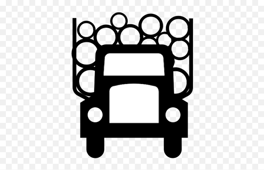 Logging Truck Vector Drawing - Log Truck Clip Art Emoji,Firetruck Emoji