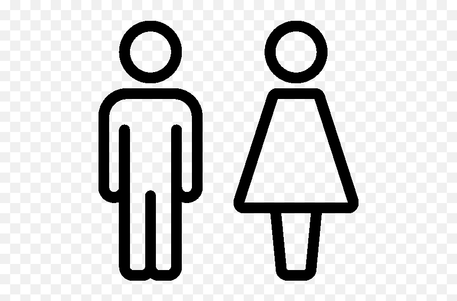 Household Toilet Icon - Male And Female Icon Png Emoji,Wc Emoji