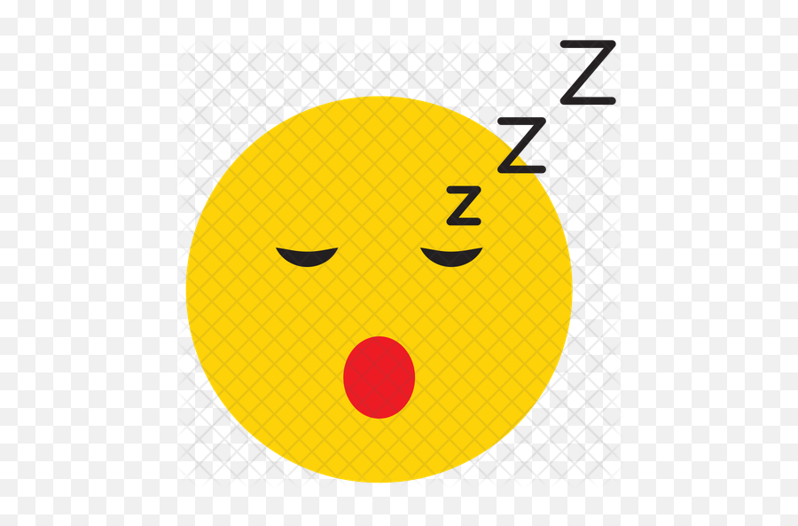 Sleepy Emoji Icon Of Flat Style - Smiley,N Emoticon