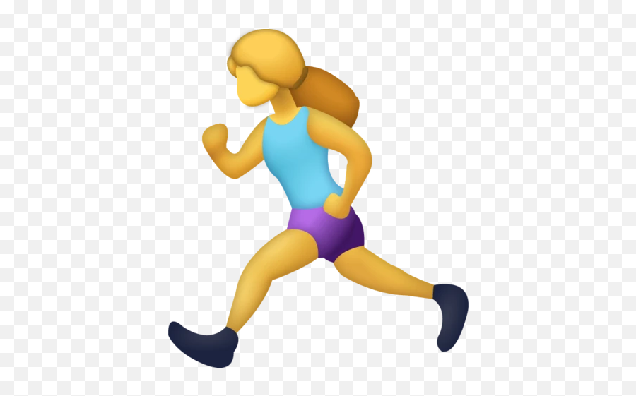 Girl Running Emoji Download Ios - Woman Running Emoji Png,Workout Emoji