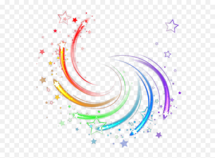 Rotating Light Stars Efect Decoration - Resplandor De Colores Png Emoji,Rotating Light Emoji