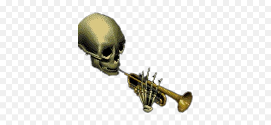 Doot - Skeleton Trumpet Gif Emoji,Doot Emoji