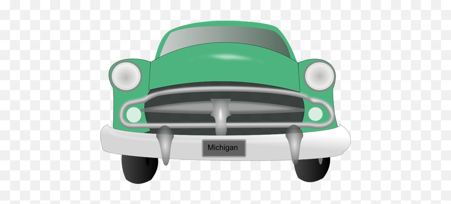 Old Car Vector Drawing - Car Classic Front Vector Emoji,Fast Car Emoji