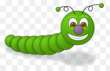 Smiling Green Worm Vector Image - Clip Art Emoji