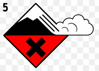 Avalanche Very High Danger Level Emoji