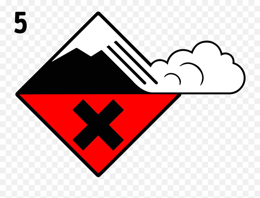 Avalanche Very High Danger Level Emoji,Level 53 Emoji