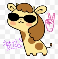Giraffe Y Hippopotamus Stickers For - Giraffe Emoji,Giraffe Emoji