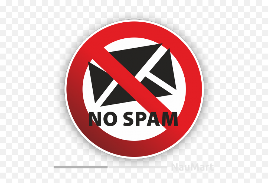 No Spam Prohibition Warning Sign Sticker Decal - Sign Emoji,Spam Emoji